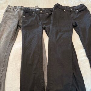 Old Navy Boys Black and Gray Skinny Jeans
